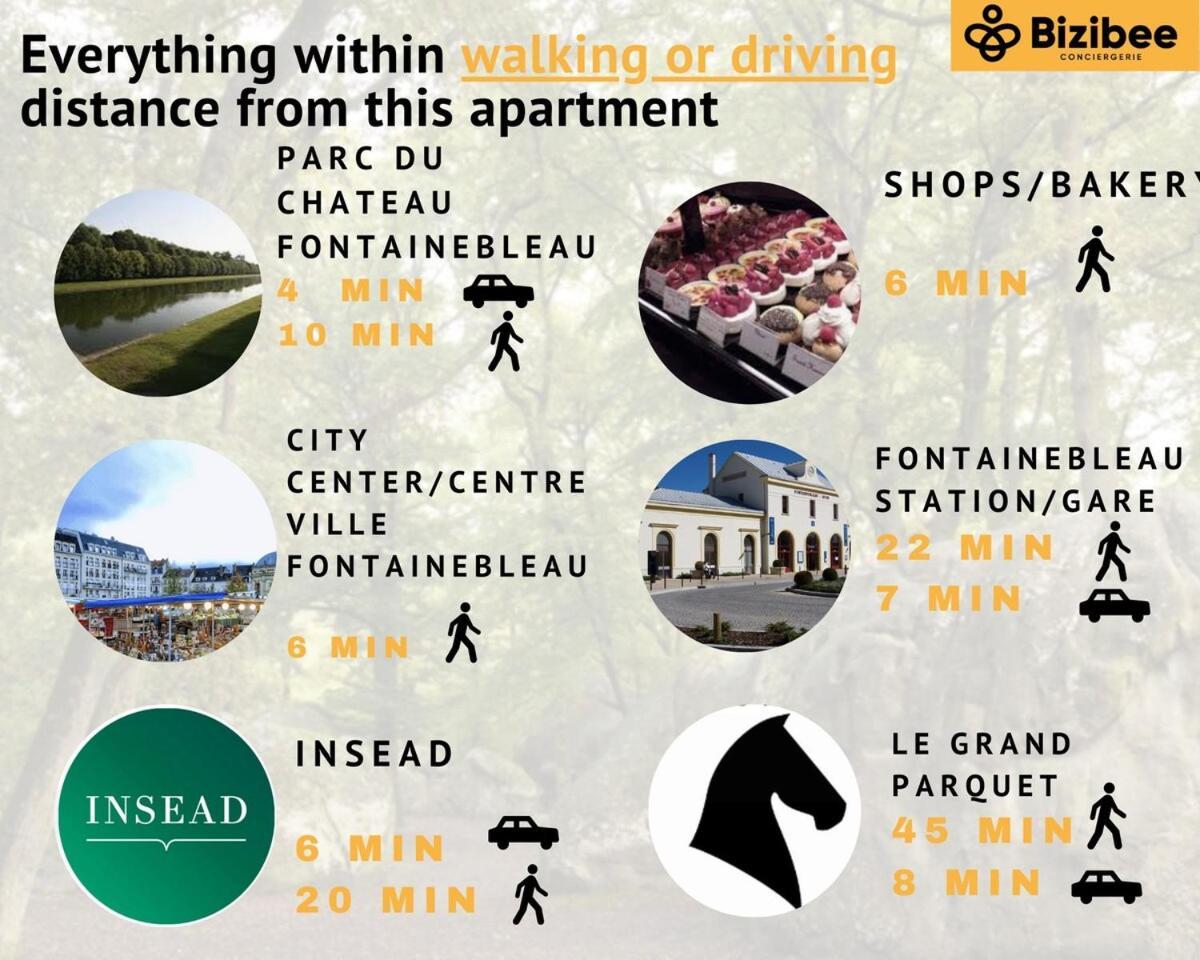 フォンテーヌブローLe Saphir Easy Parking Comfortアパートメント エクステリア 写真
